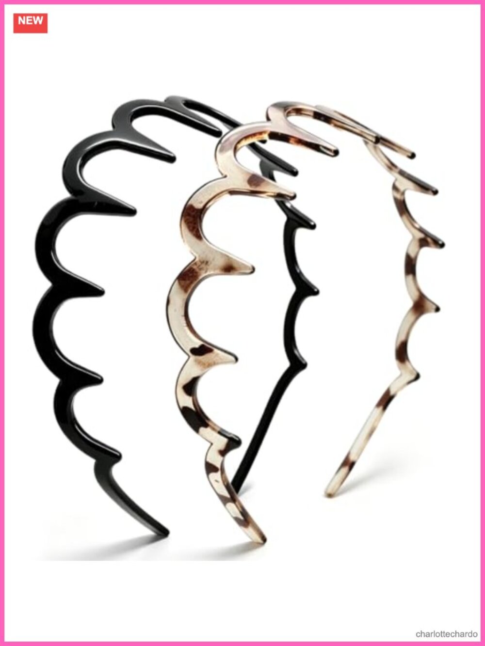 Zig Zag Headbands with Teeth Non-Slip Wavy Comb Hair Accessories